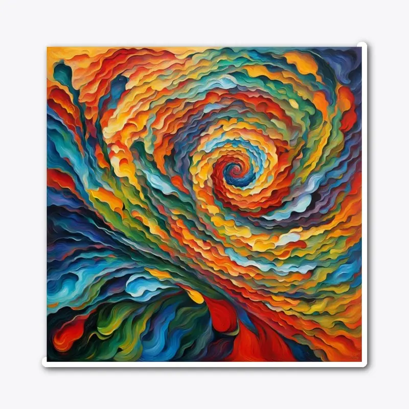 Rainbow Swirl of Colorful Art