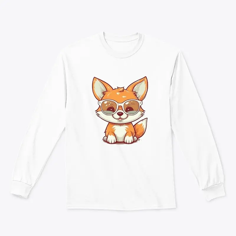 Fox with See Through Shades Kawaii