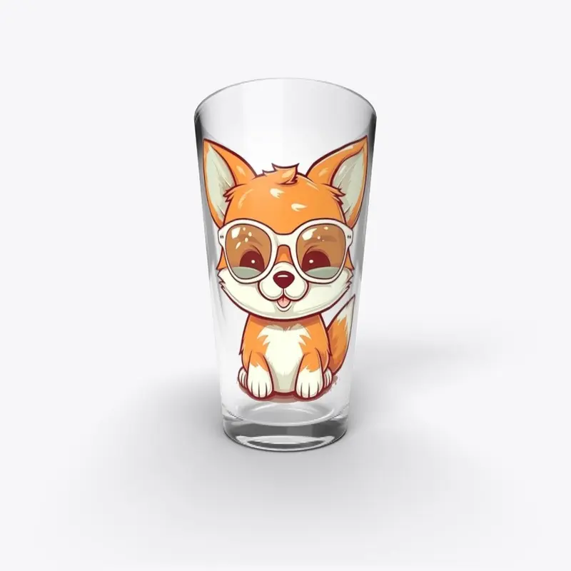 Fox with See Through Shades Kawaii