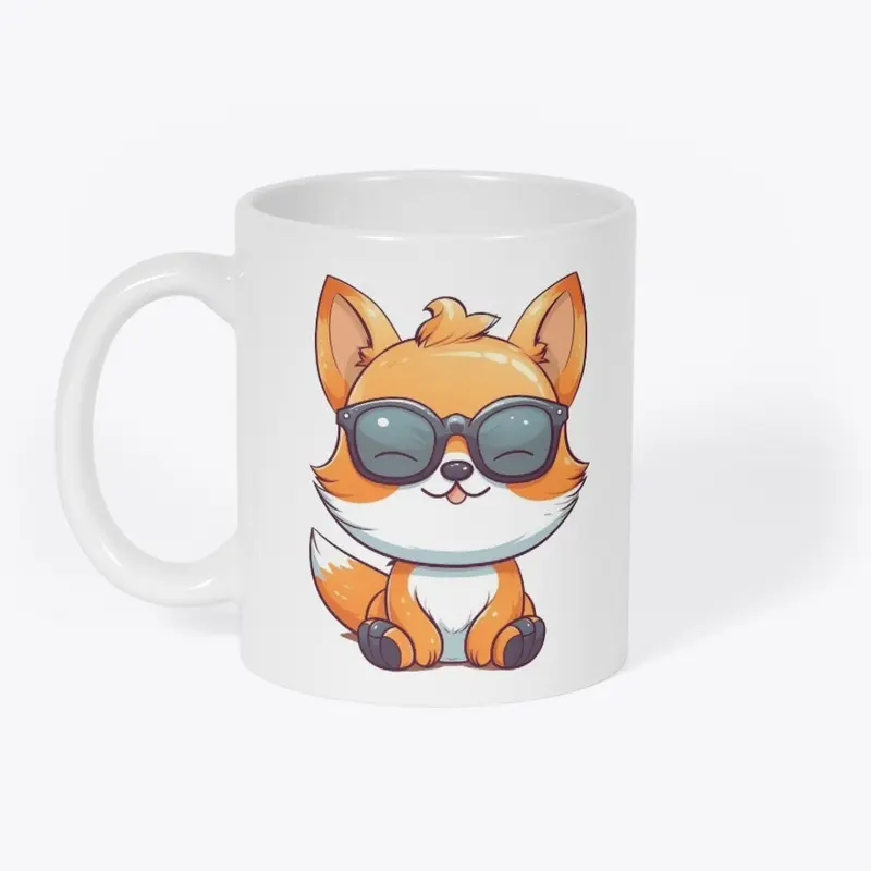 Fox with Shades Kawaii