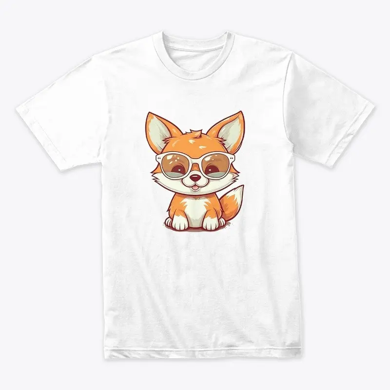 Fox with See Through Shades Kawaii