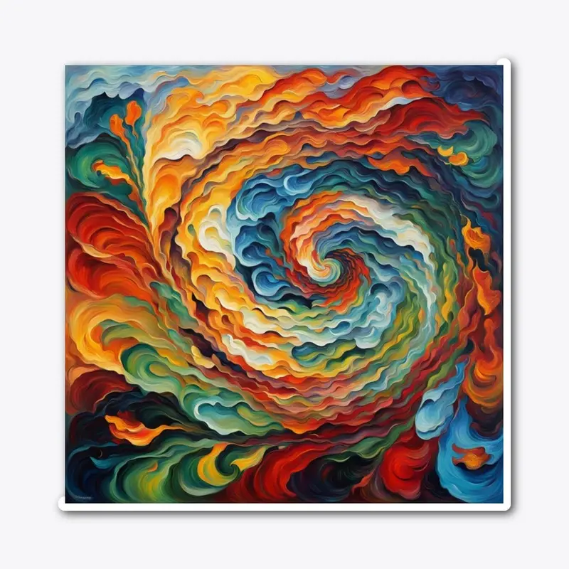 Rainbow Whirlpool Swirl