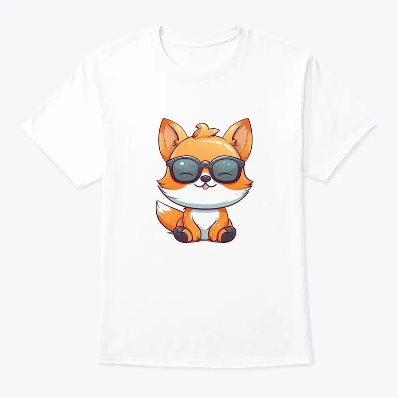 Fox with Shades Kawaii