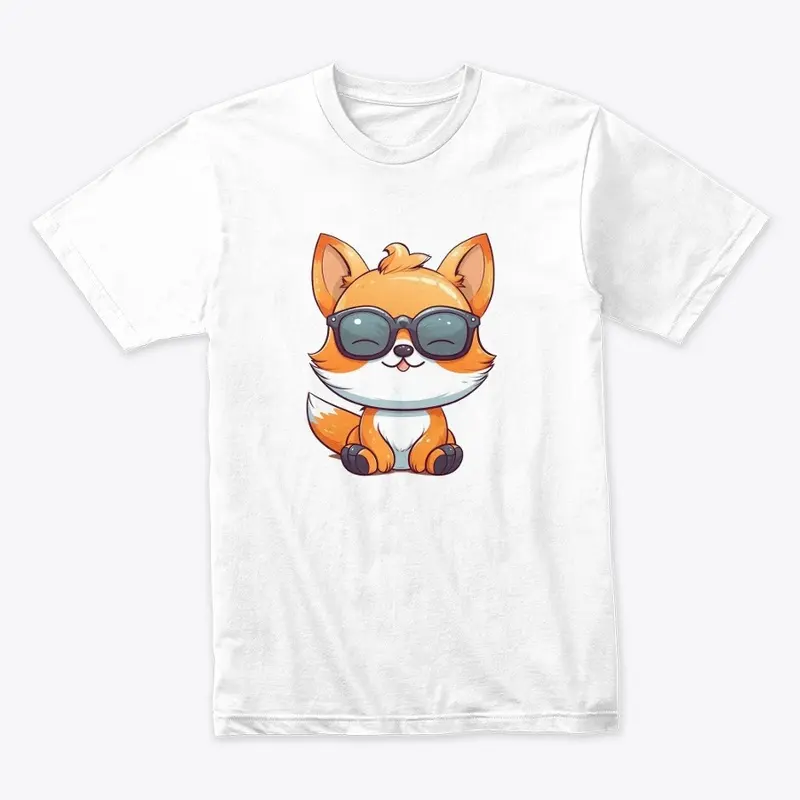 Fox with Shades Kawaii