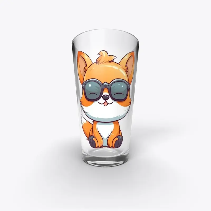 Fox with Shades Kawaii